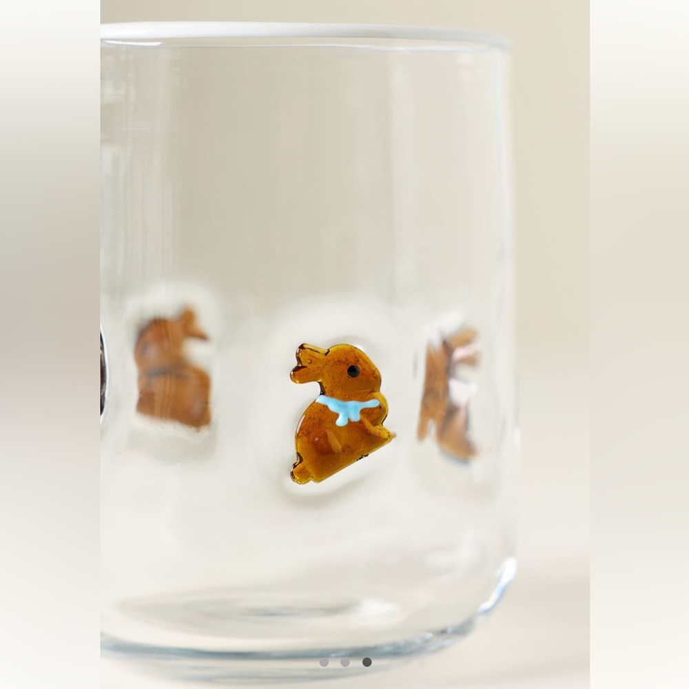 Anthropologie The Icon Juice Glass | Chocolate Bunny | NIB - Picture 3 of 4